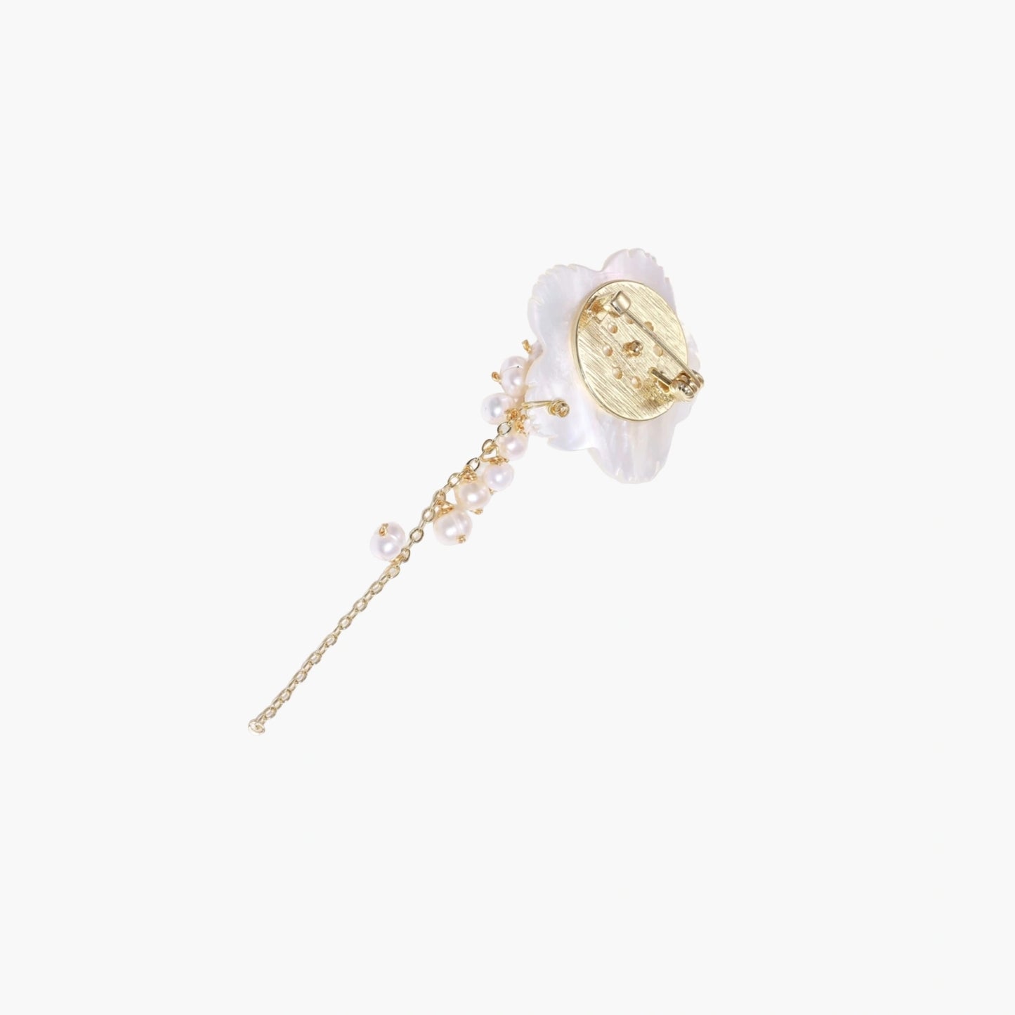 Pearl Cascade Pansy Pin