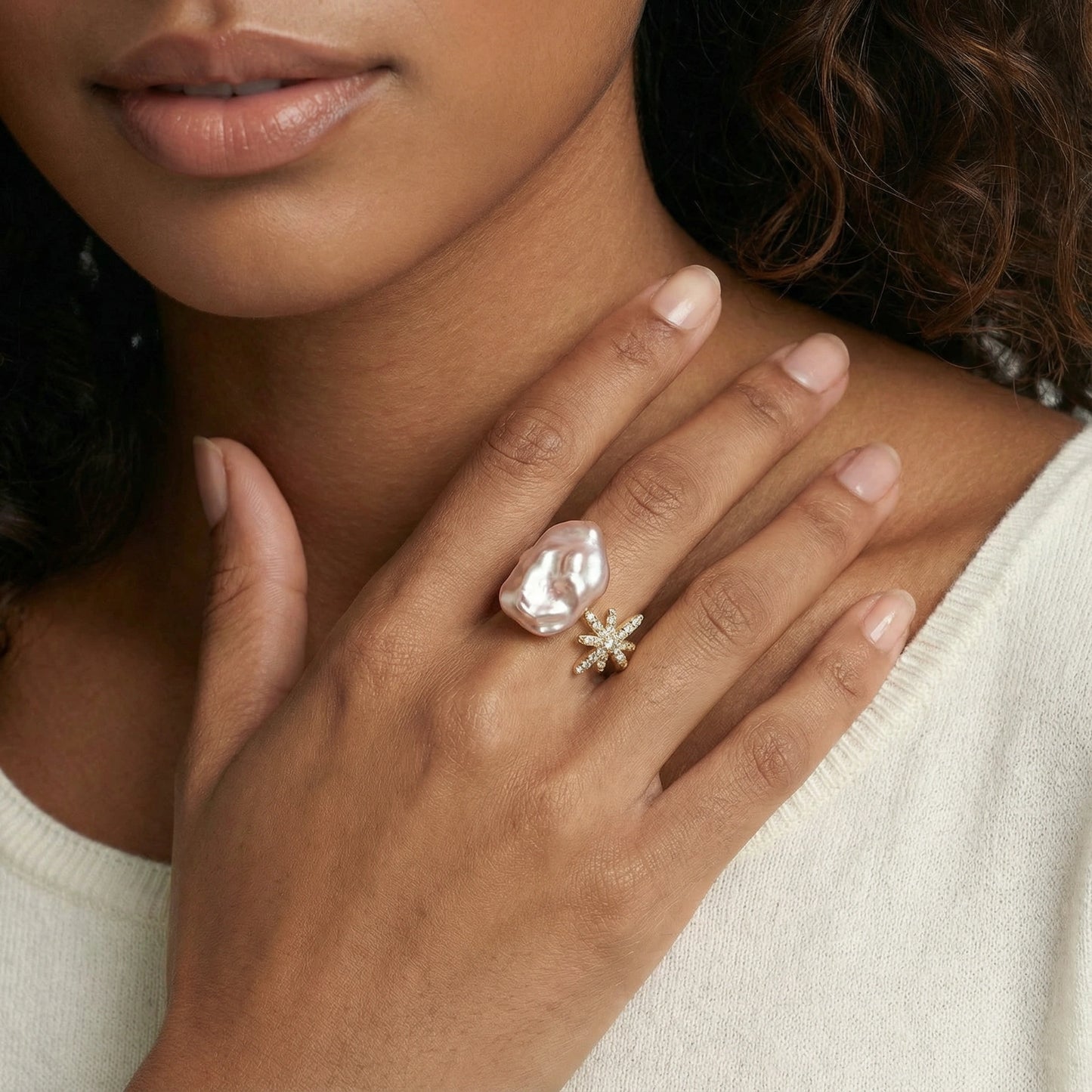 Athena Moon Ring