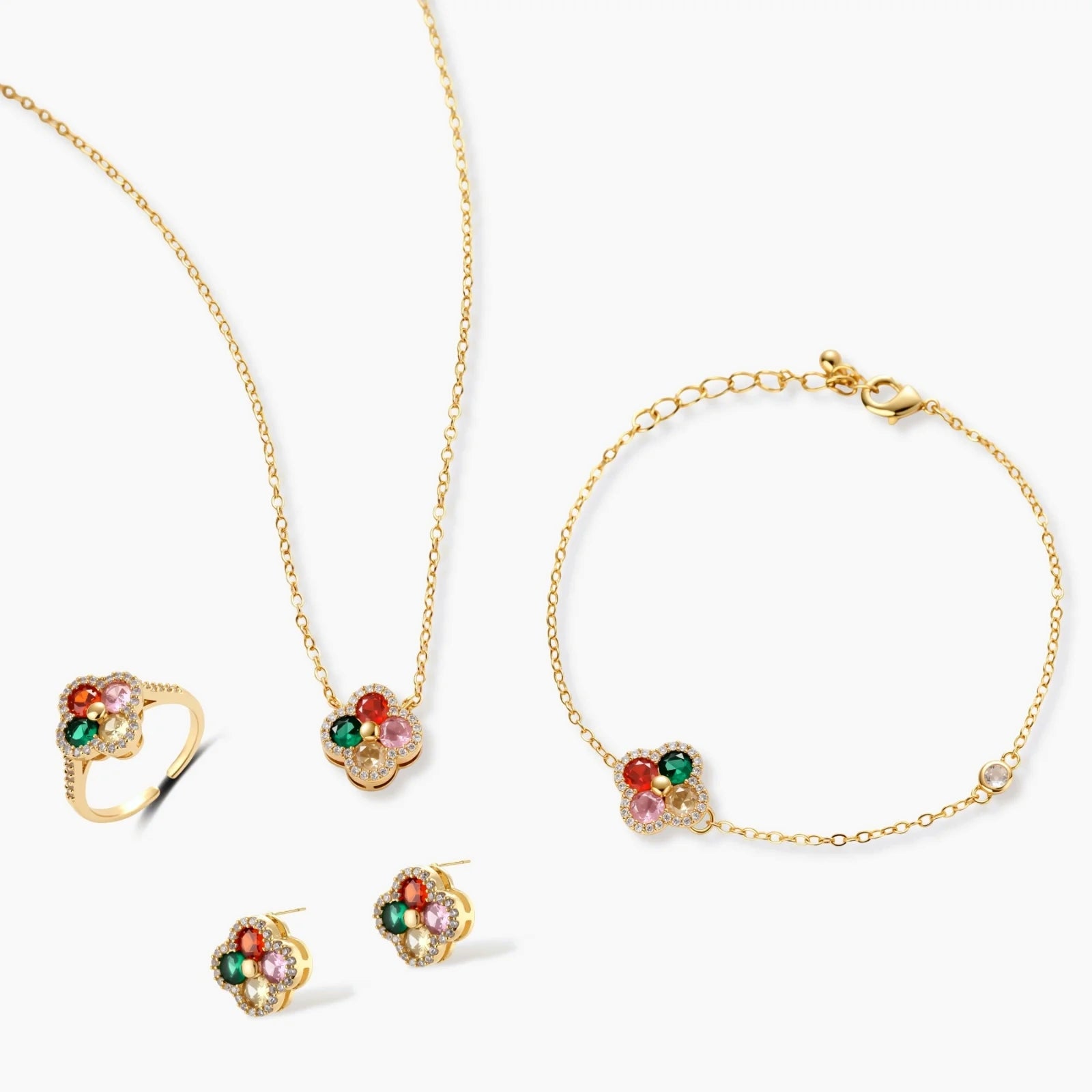 Lucky Clover Jewelry Set