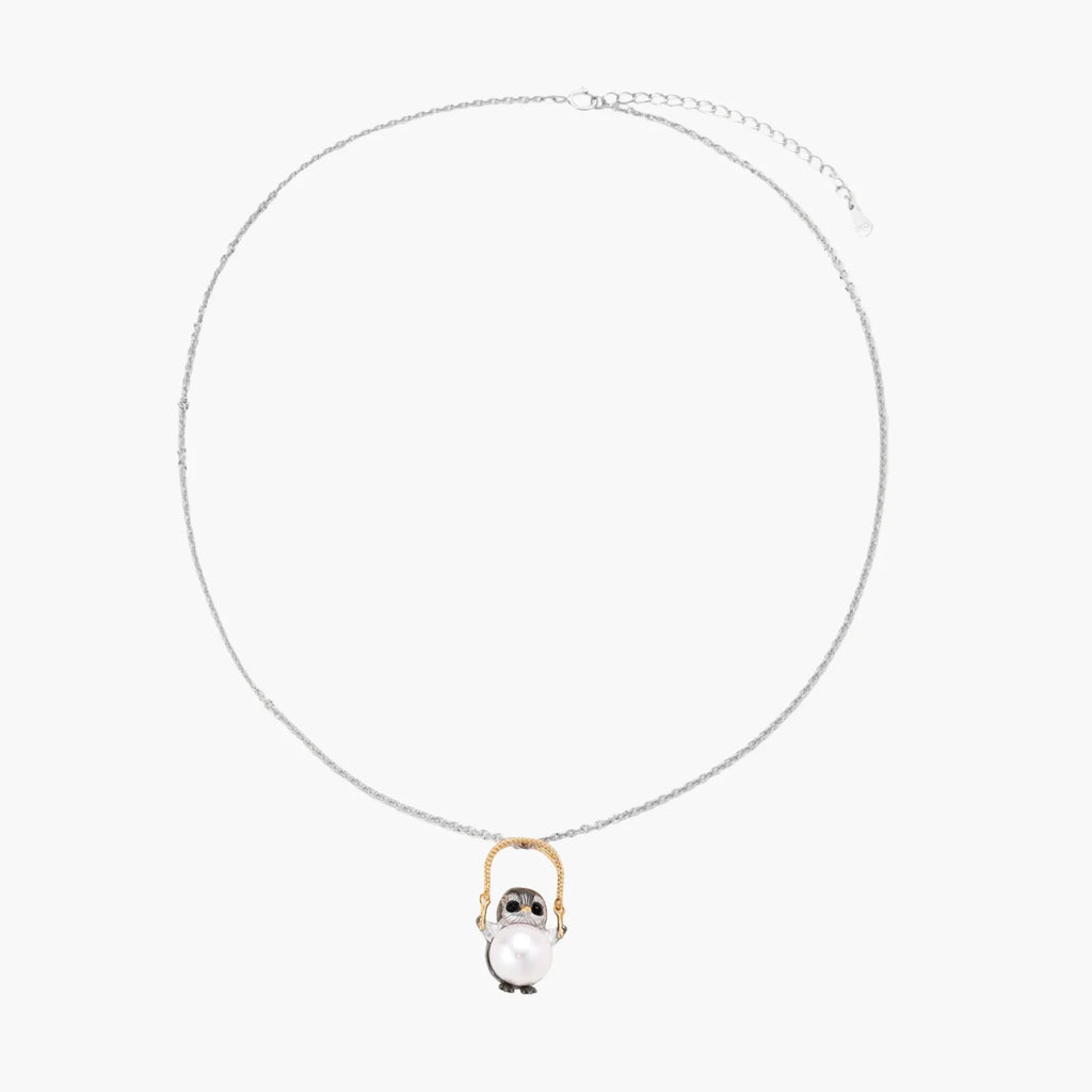 Wise Owl Pearl Necklace