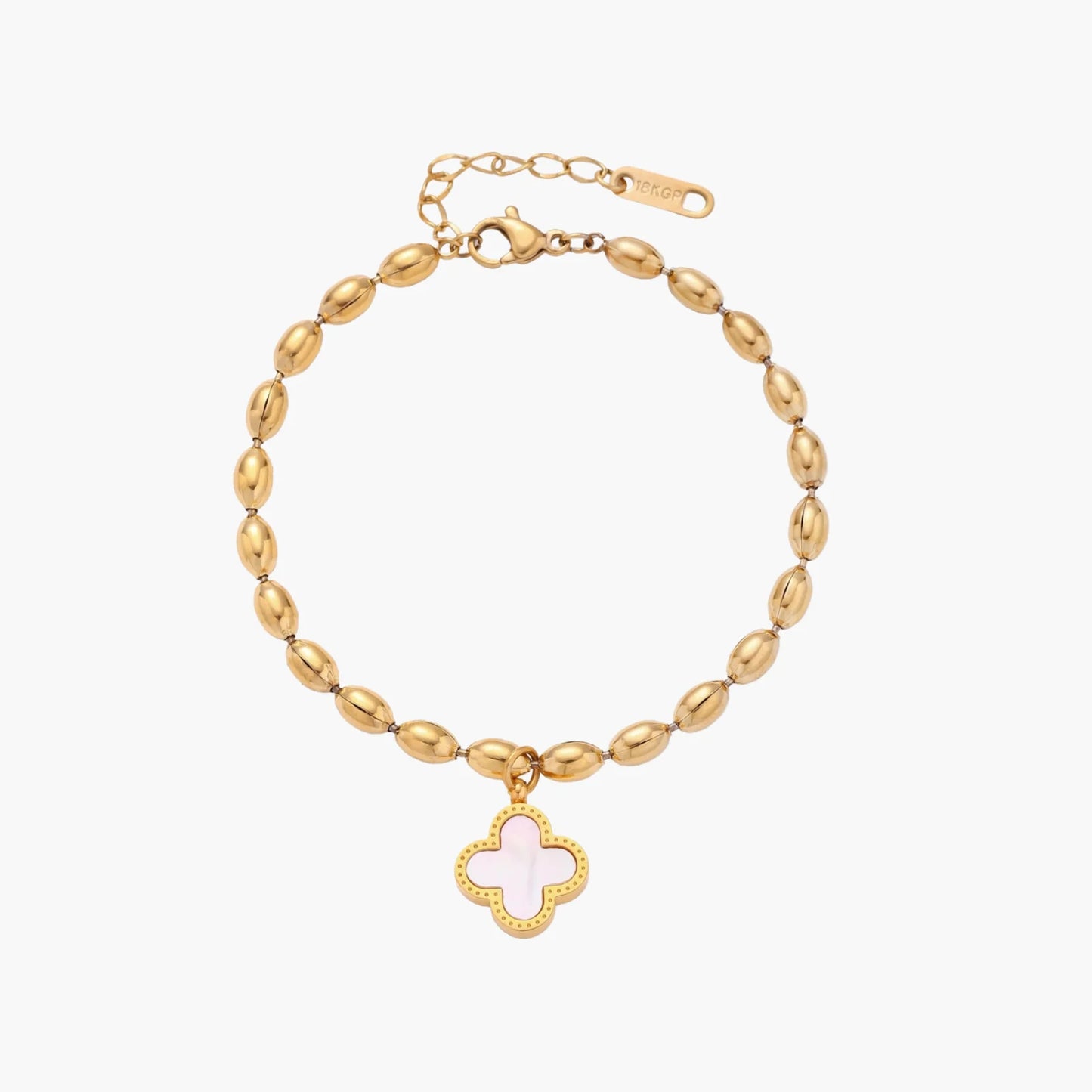 Lucky Clover Beaded Bracelet