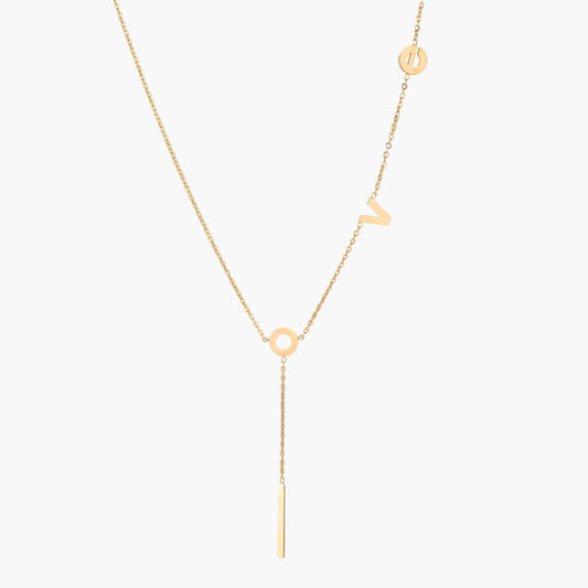 Love Letter Lariat Necklace