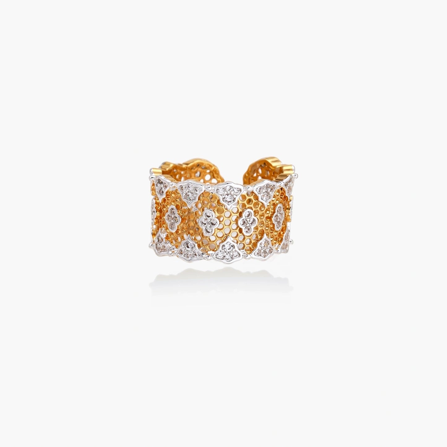 Honeycomb Crystal Power Ring