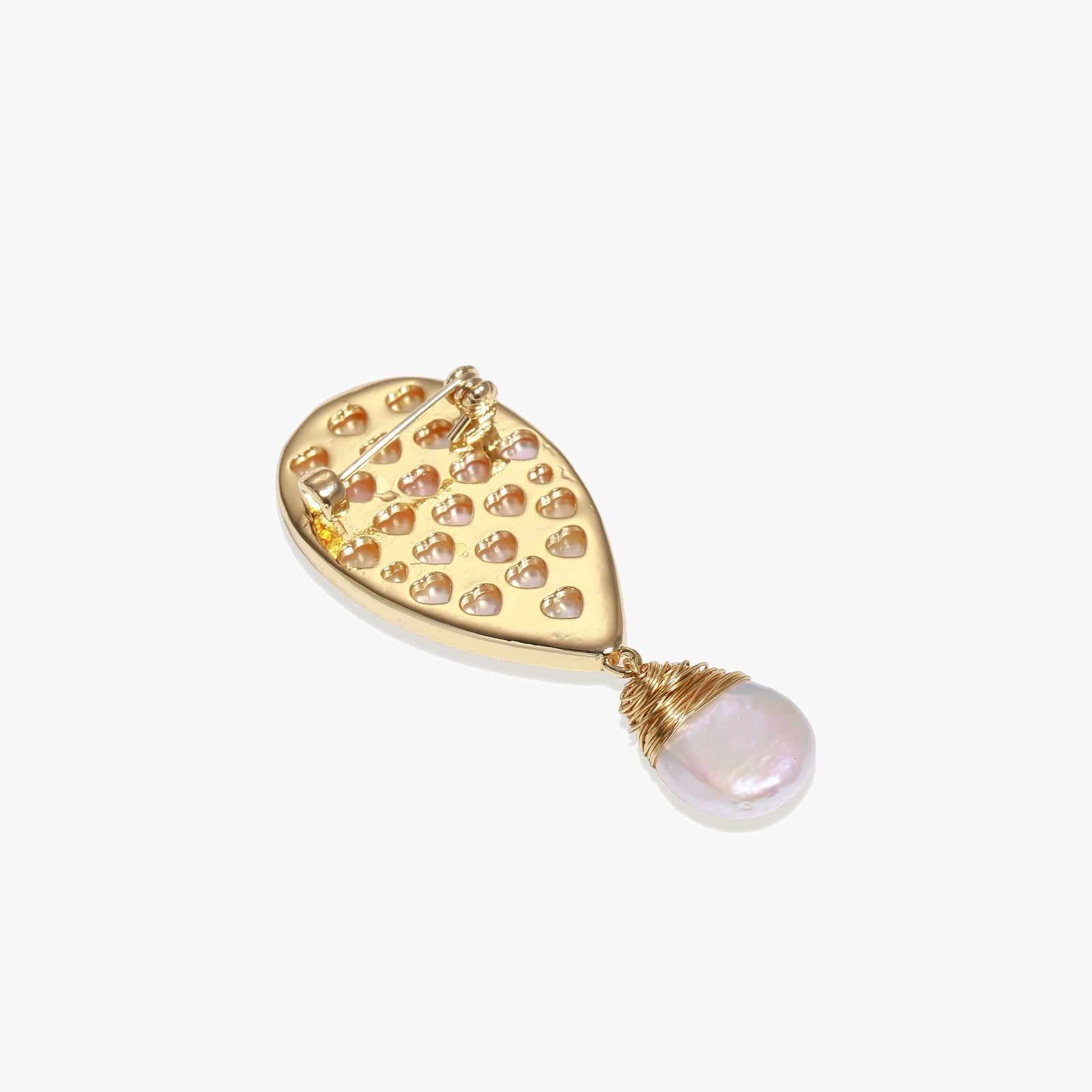Shell Bird Baroque Pin