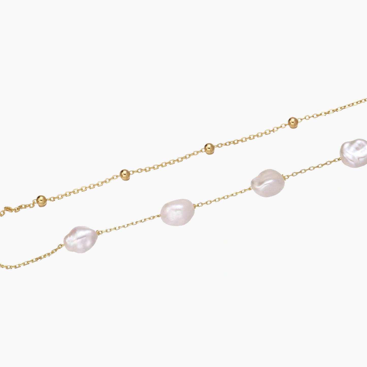 Baroque Pearl Layered Bracelet