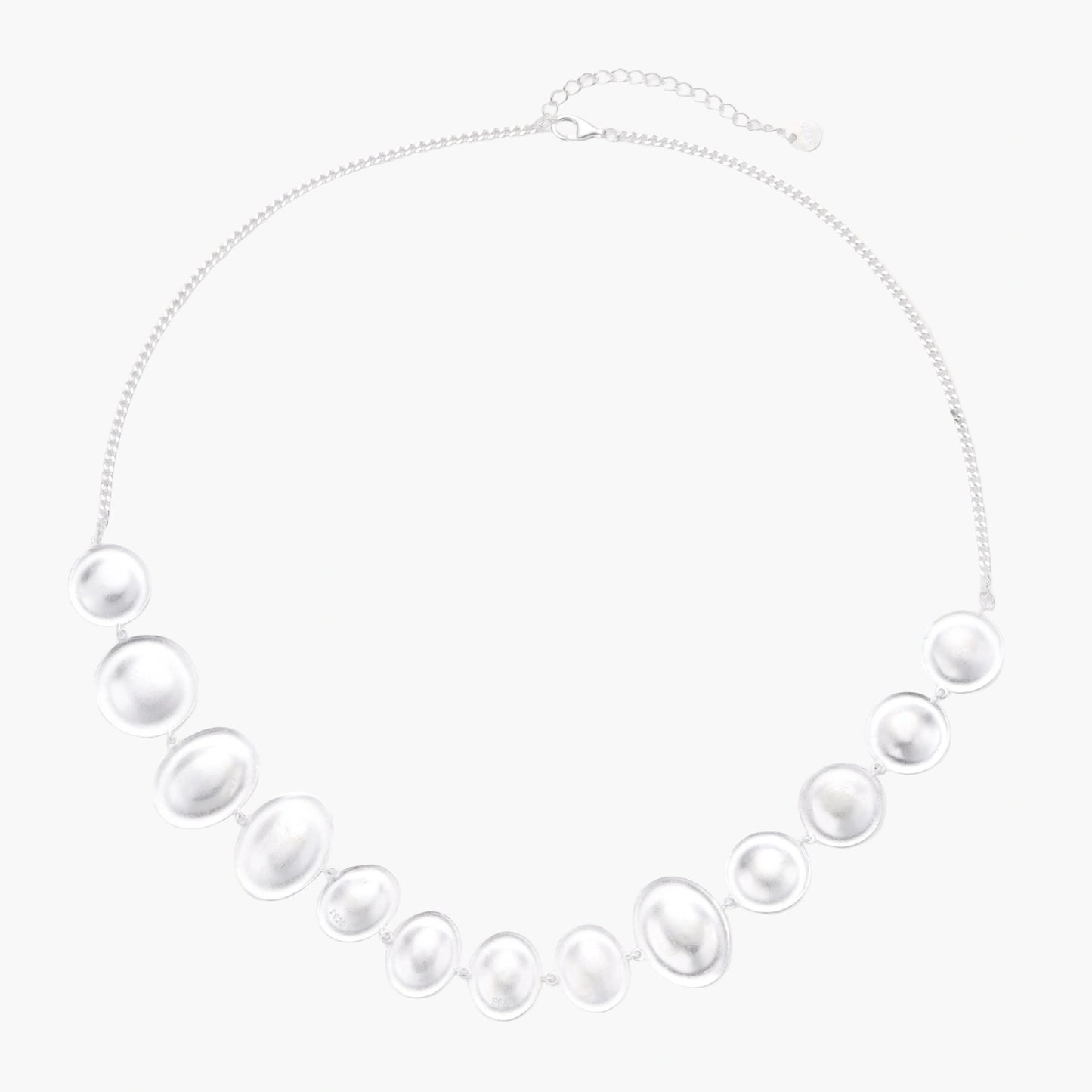 Lunar Pearl Arc Necklace