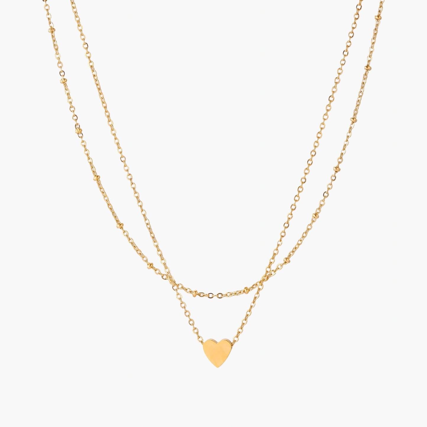 Layered Heart Necklace