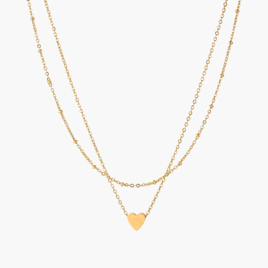 Layered Heart Necklace