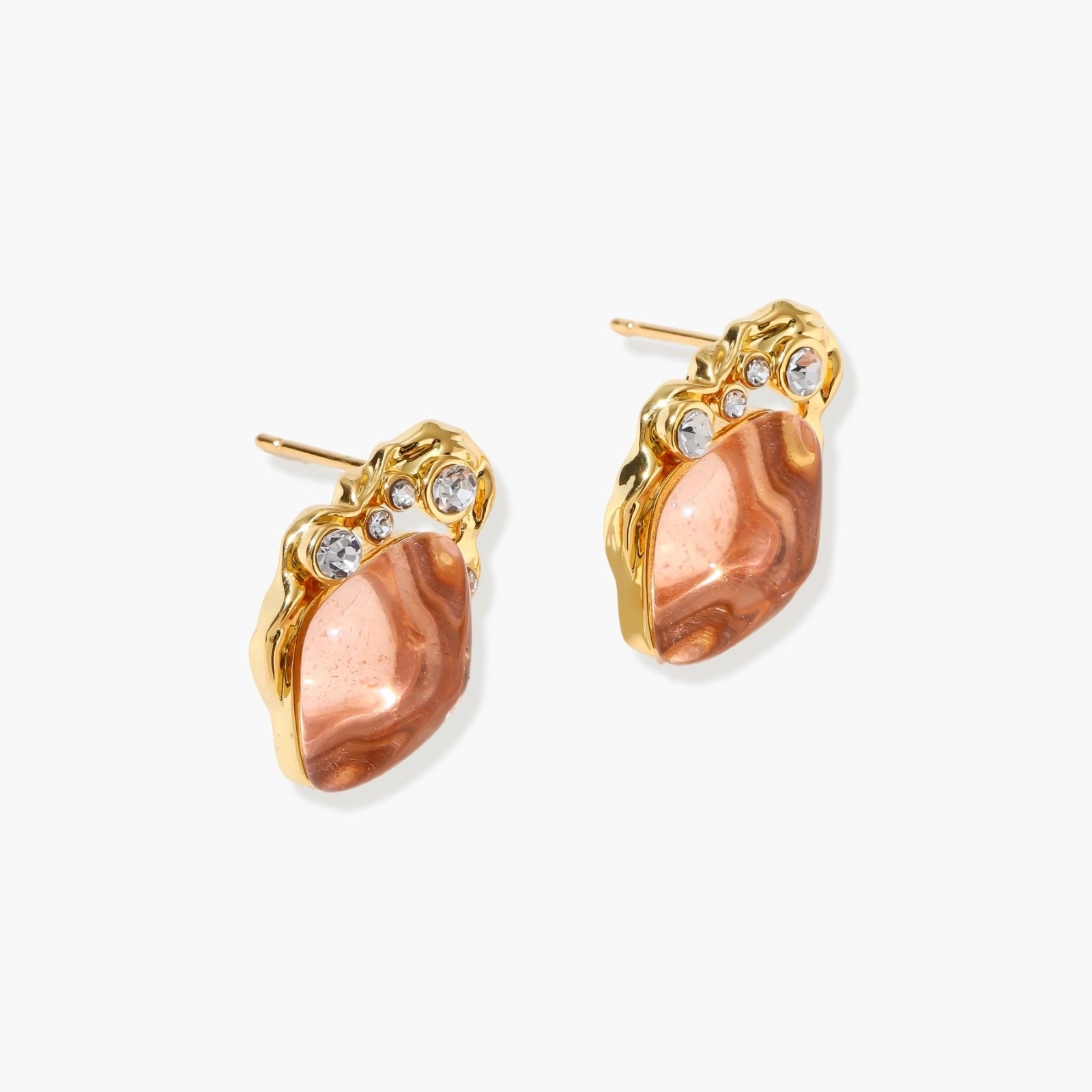 Coral Dreams Baroque Studs