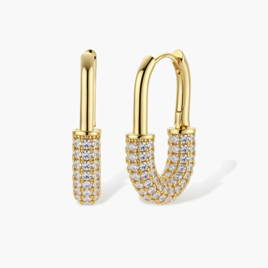 Golden Glow Huggie Hoops