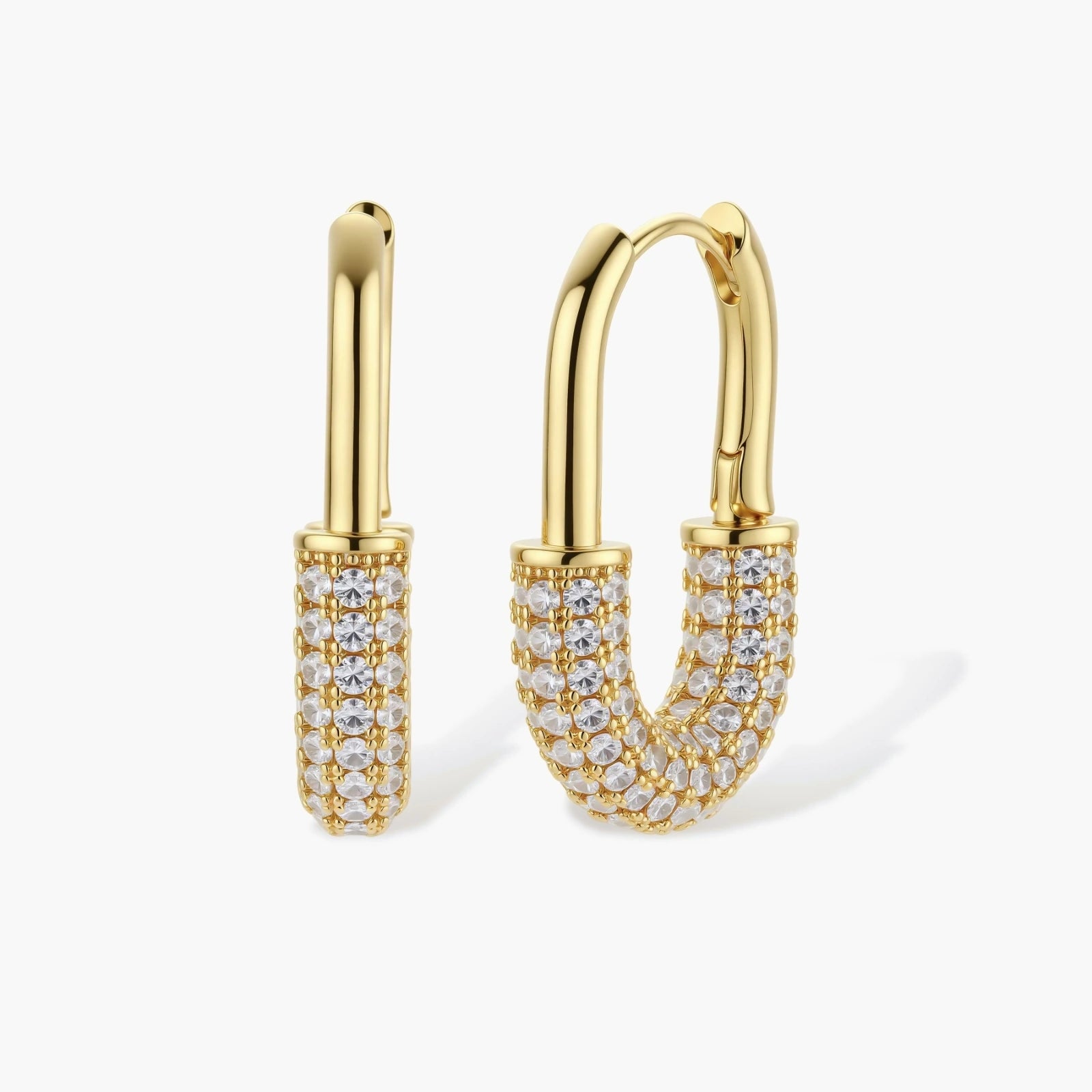 Golden Glow Huggie Hoops